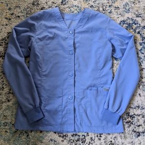 Grey's Anatomy ceil blue medium scrub jacket
